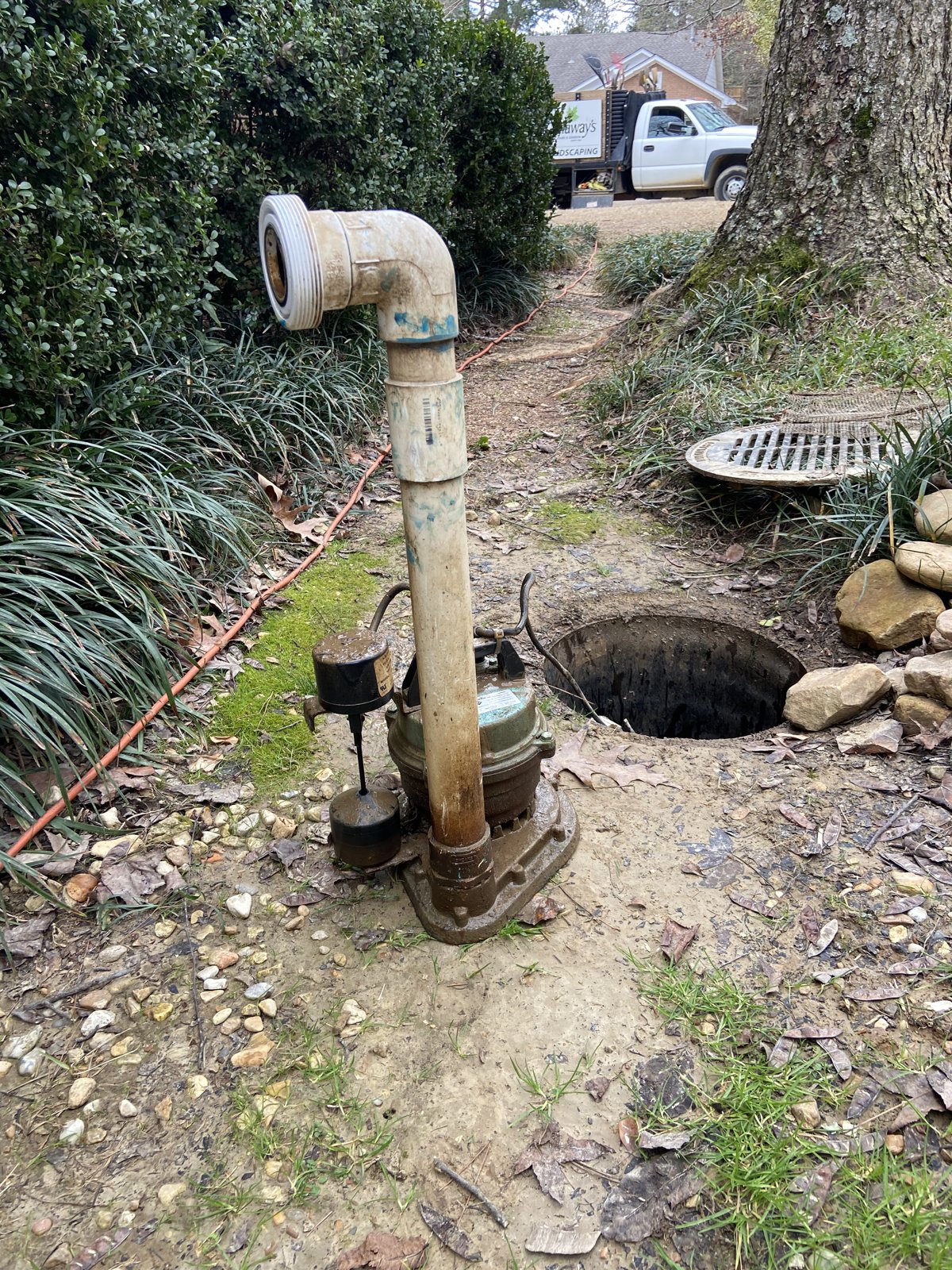 Excavation for drainage improvements