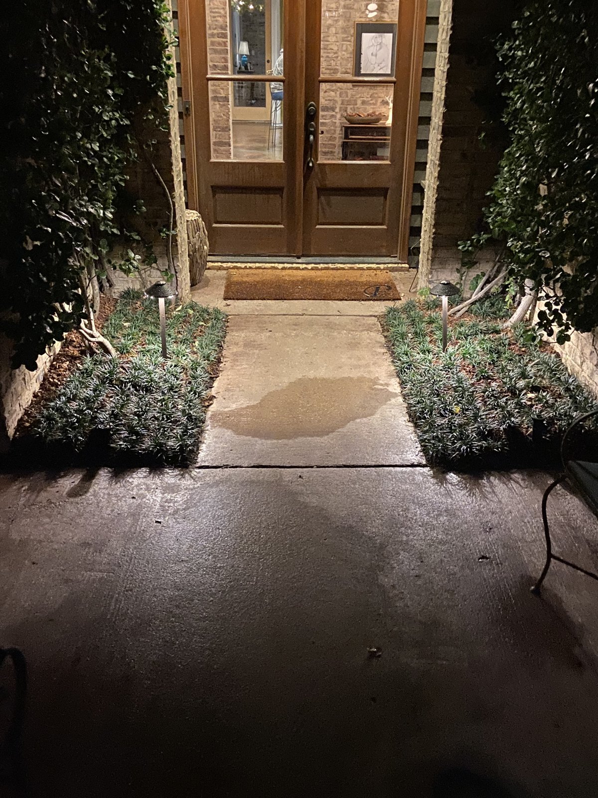 Welcoming entrance lighting